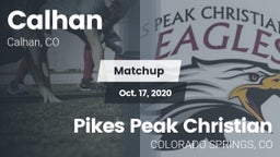 Matchup: Calhan  vs. Pikes Peak Christian  2020