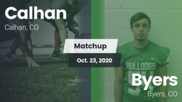 Matchup: Calhan  vs. Byers  2020