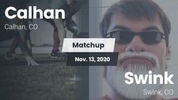 Matchup: Calhan  vs. Swink   2020