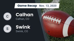 Recap: Calhan  vs. Swink   2020