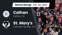Recap: Calhan  vs. St. Mary's  2023