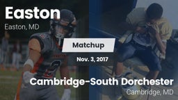 Matchup: Easton vs. Cambridge-South Dorchester  2017