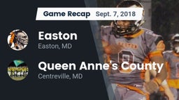 Recap: Easton  vs. Queen Anne's County  2018