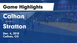 Calhan  vs Stratton Game Highlights - Dec. 6, 2018