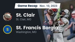 Recap: St. Clair  vs. St. Francis Borgia  2023