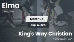 Matchup: Elma vs. King's Way Christian  2016