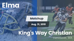 Matchup: Elma vs. King's Way Christian  2018