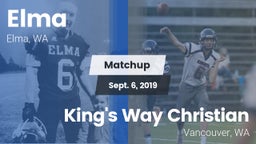 Matchup: Elma vs. King's Way Christian  2019