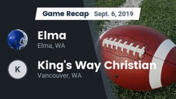 Recap: Elma  vs. King's Way Christian  2019