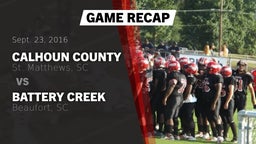Recap: Calhoun County  vs. Battery Creek  2016