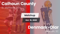 Matchup: Calhoun County vs. Denmark-Olar  2020