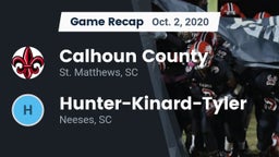 Recap: Calhoun County  vs. Hunter-Kinard-Tyler  2020