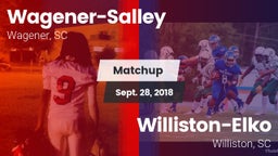 Matchup: Wagener-Salley vs. Williston-Elko  2018