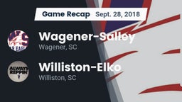 Recap: Wagener-Salley  vs. Williston-Elko  2018