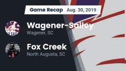 Recap: Wagener-Salley  vs. Fox Creek  2019