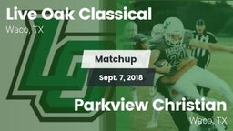 Matchup: Live Oak Classical vs. Parkview Christian  2018