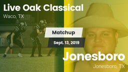 Matchup: Live Oak Classical vs. Jonesboro  2019