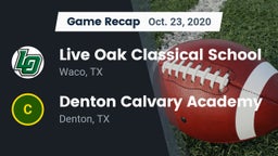 Recap: Live Oak Classical School vs. Denton Calvary Academy 2020