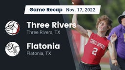 Recap: Three Rivers  vs. Flatonia  2022