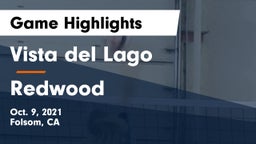 Vista del Lago  vs Redwood  Game Highlights - Oct. 9, 2021