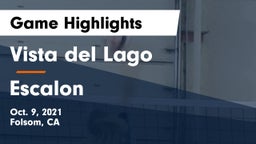 Vista del Lago  vs Escalon  Game Highlights - Oct. 9, 2021