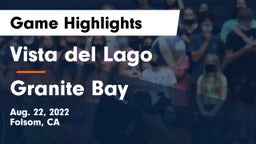 Vista del Lago  vs Granite Bay  Game Highlights - Aug. 22, 2022