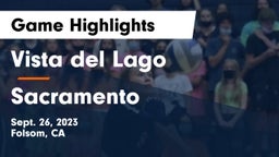 Vista del Lago  vs Sacramento  Game Highlights - Sept. 26, 2023