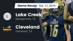 Recap: Lake Creek  vs. Cleveland  2019