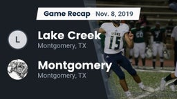Recap: Lake Creek  vs. Montgomery  2019