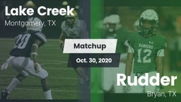 Matchup: Lake Creek High Scho vs. Rudder  2020