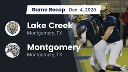 Recap: Lake Creek  vs. Montgomery  2020