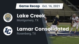 Recap: Lake Creek  vs. Lamar Consolidated  2021