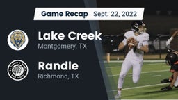 Recap: Lake Creek  vs. Randle  2022
