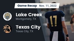 Recap: Lake Creek  vs. Texas City  2022