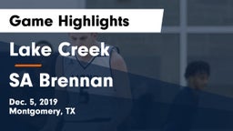 Lake Creek  vs SA Brennan Game Highlights - Dec. 5, 2019