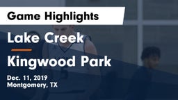 Lake Creek  vs Kingwood Park  Game Highlights - Dec. 11, 2019