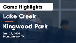 Lake Creek  vs Kingwood Park  Game Highlights - Jan. 22, 2020