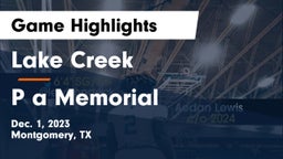 Lake Creek  vs P a Memorial Game Highlights - Dec. 1, 2023