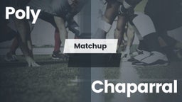 Matchup: Poly  vs. Chaparral  2016