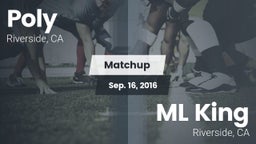 Matchup: Poly  vs. ML King  2016