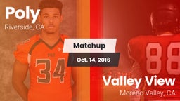 Matchup: Poly  vs. Valley View  2016