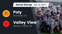 Recap: Poly  vs. Valley View  2017