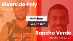 Matchup: Poly  vs. Rancho Verde  2017