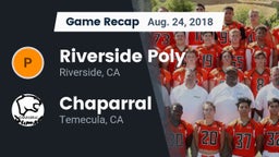 Recap: Riverside Poly  vs. Chaparral  2018