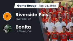 Recap: Riverside Poly  vs. Bonita  2018