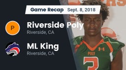 Recap: Riverside Poly  vs. ML King  2018