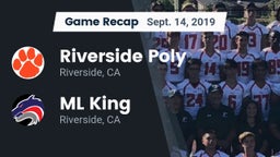 Recap: Riverside Poly  vs. ML King  2019