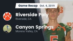 Recap: Riverside Poly  vs. Canyon Springs  2019
