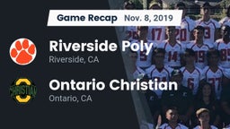 Recap: Riverside Poly  vs. Ontario Christian  2019