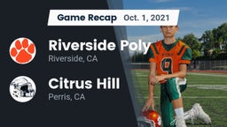Recap: Riverside Poly  vs. Citrus Hill  2021